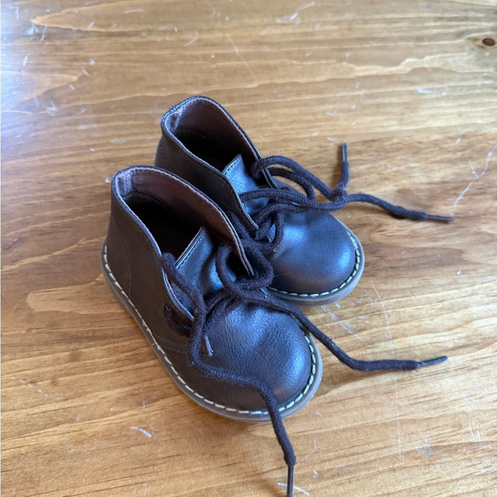Classic Brown Toddler Leather Boots